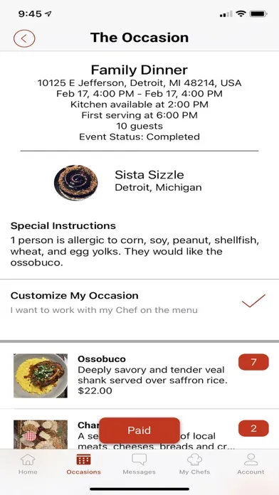 SizzleChefs: Book, Eat, Enjoy! سکرین شاٹس