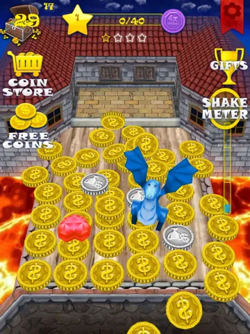 Castle Coin Dozer Story - Diamond, Dragon, and Jewel Prizes Mania (HD) iPad  スクリーンショット