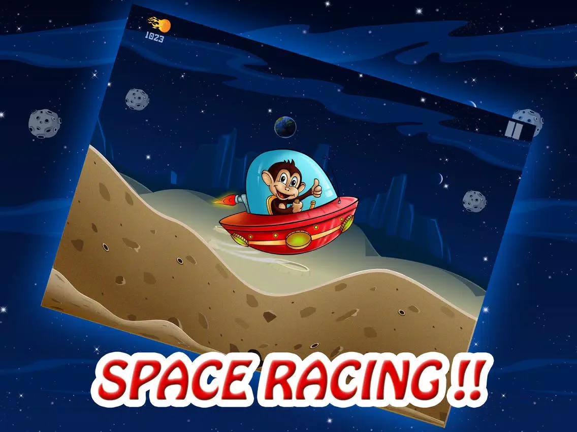 Screenshot di Gravity Star Monkey : Moon Surfers - Little Space Pet Adventure (Free Game) iPad 