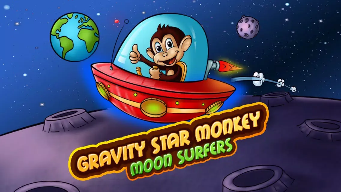 Screenshot di Gravity Star Monkey : Moon Surfers - Little Space Pet Adventure (Free Game)