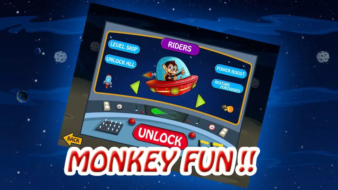 Screenshot di Gravity Star Monkey : Moon Surfers - Little Space Pet Adventure (Free Game)