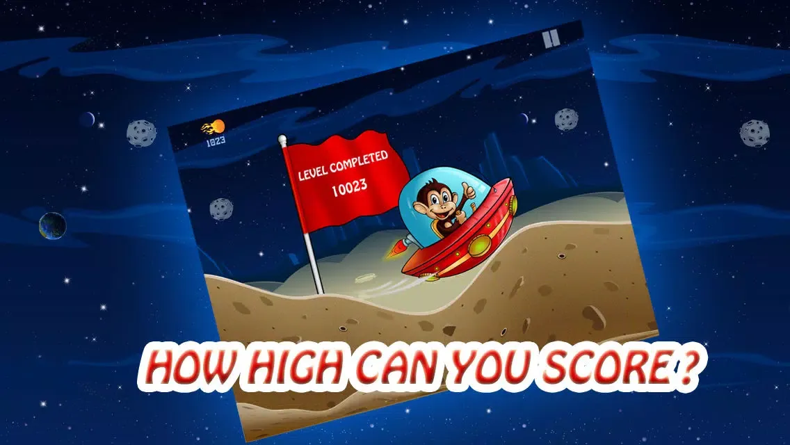 Screenshot di Gravity Star Monkey : Moon Surfers - Little Space Pet Adventure (Free Game)