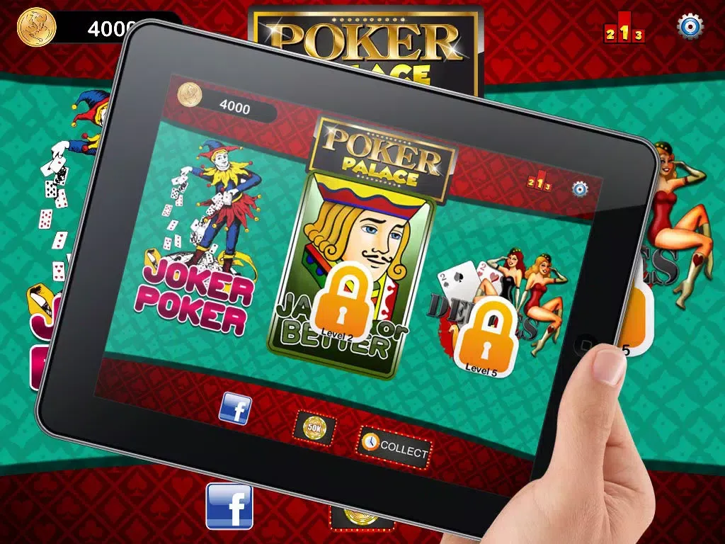 Captures d'écran de Online Video Poker Palace HD- Play Hard and Win the Ultimate Jackpot Prize iPad 