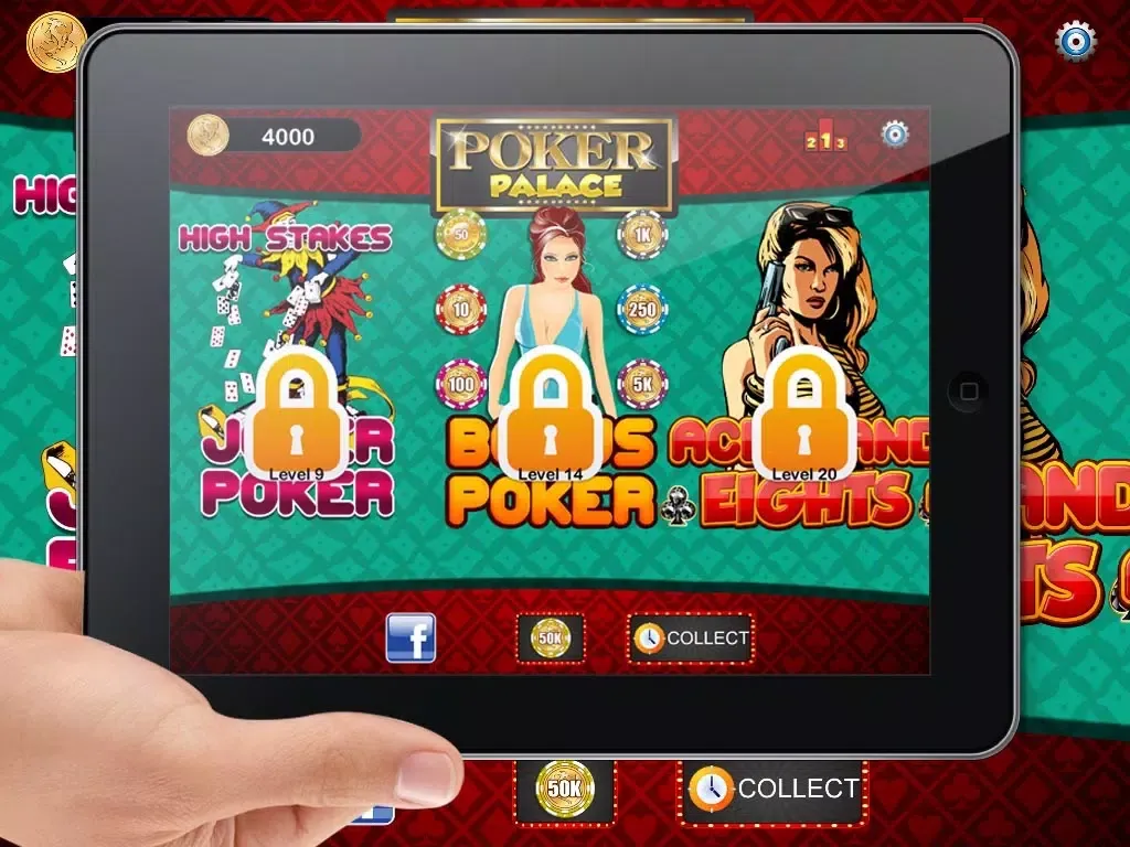 Captures d'écran de Online Video Poker Palace HD- Play Hard and Win the Ultimate Jackpot Prize iPad 