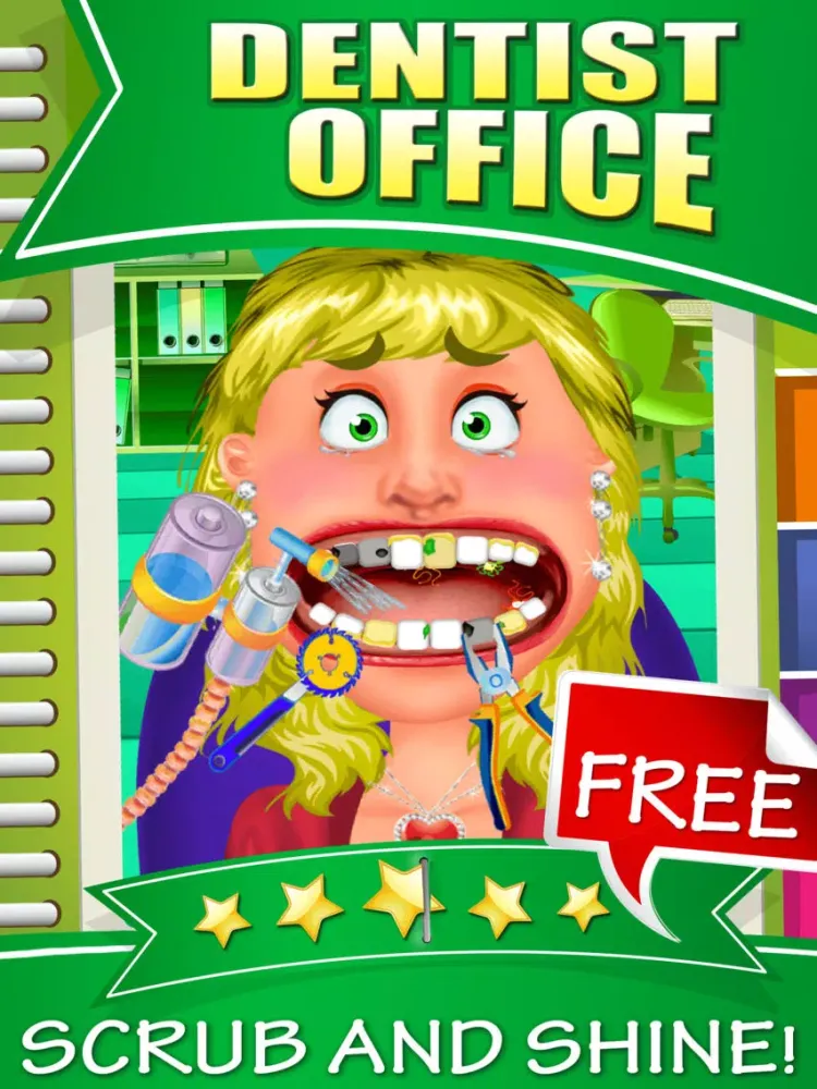 Dentist Office - Extreme Medical Surgery With A Little Tongue And Teeth Doctor iPad  Screenshots