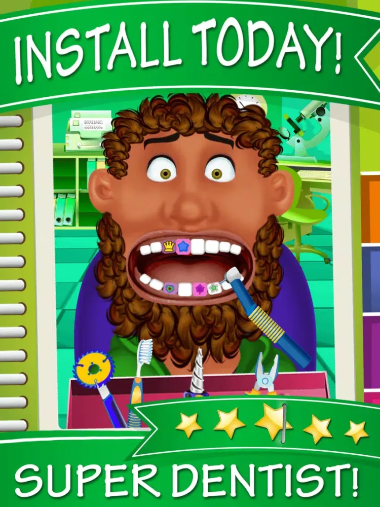 Dentist Office - Extreme Medical Surgery With A Little Tongue And Teeth Doctor iPad  Screenshots