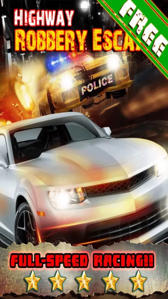 Tangkapan layar Fast Highway Robbery Race-r - Real Robbers Escape From Cop Cars