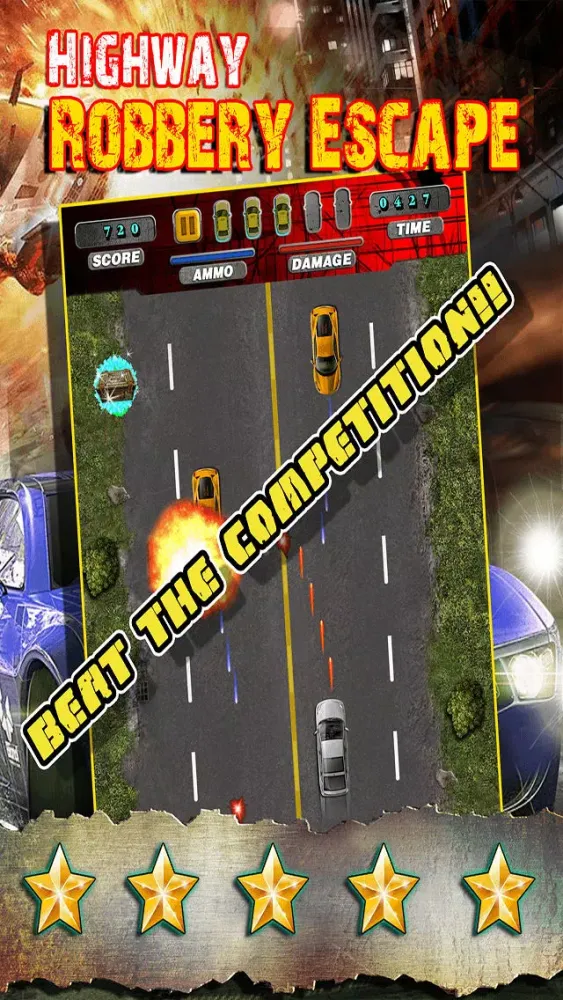 Tangkapan layar Fast Highway Robbery Race-r - Real Robbers Escape From Cop Cars