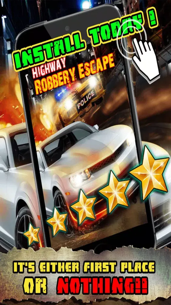 Tangkapan layar Fast Highway Robbery Race-r - Real Robbers Escape From Cop Cars