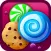 Match-3 Candy Land Puzzle - Super-Market Of Diamonds And Stars