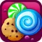 Match-3 Candy Land Puzzle - Super-Market Of Diamonds And Stars