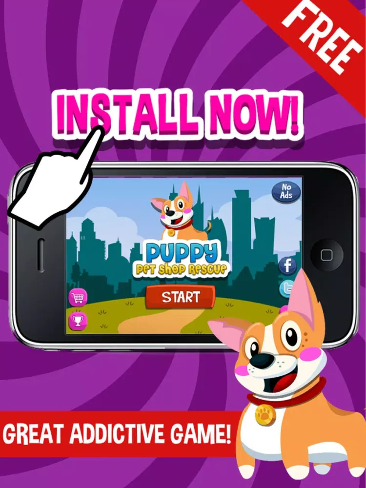تصاویر Puppy Rescue - Cute Running And Jumping Dog Game For Kids FREE iPad 