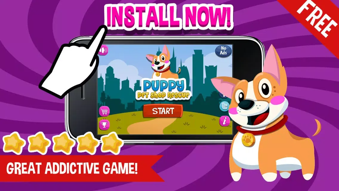 تصاویر Puppy Rescue - Cute Running And Jumping Dog Game For Kids FREE