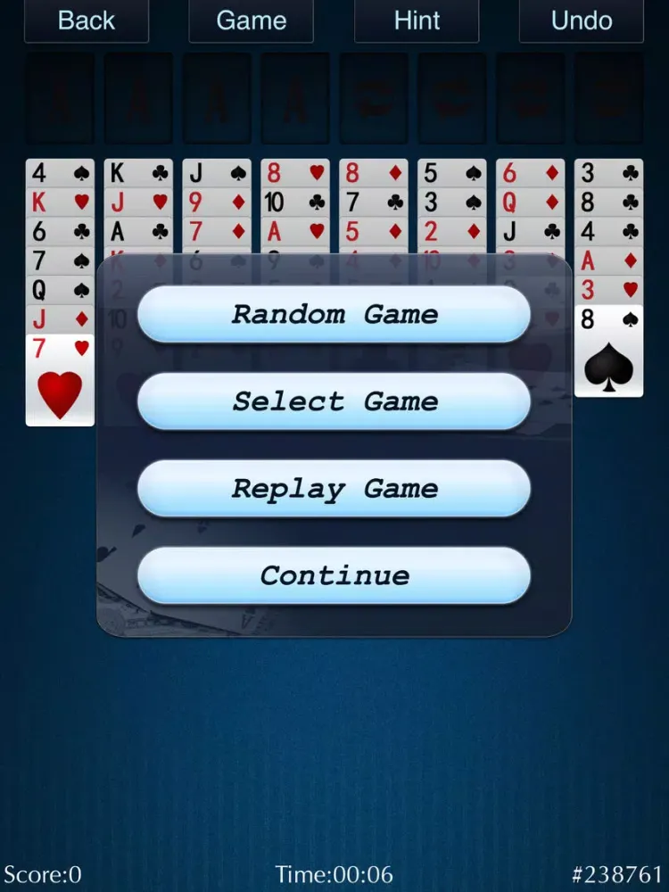 Screenshot di Palm FreeCell iPad 