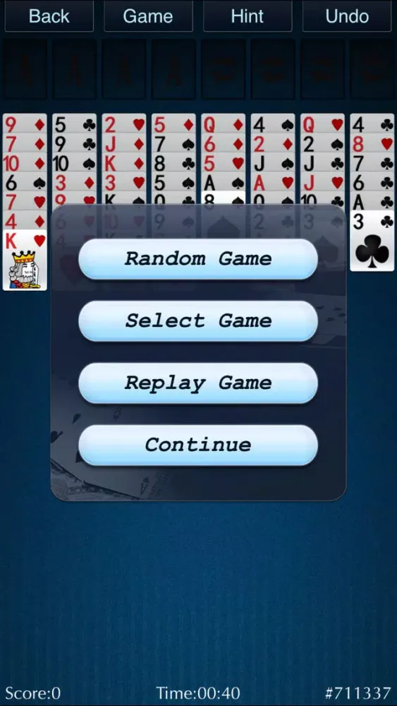 Screenshot di Palm FreeCell