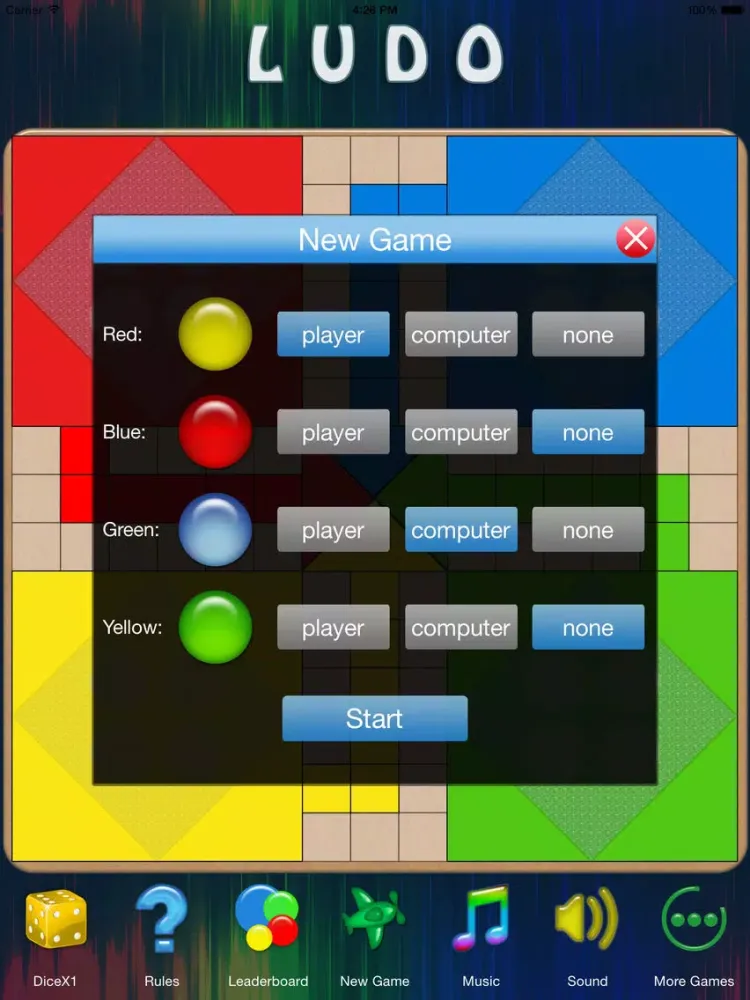 Ảnh chụp màn hình của Ludo & Pachisi iPad 