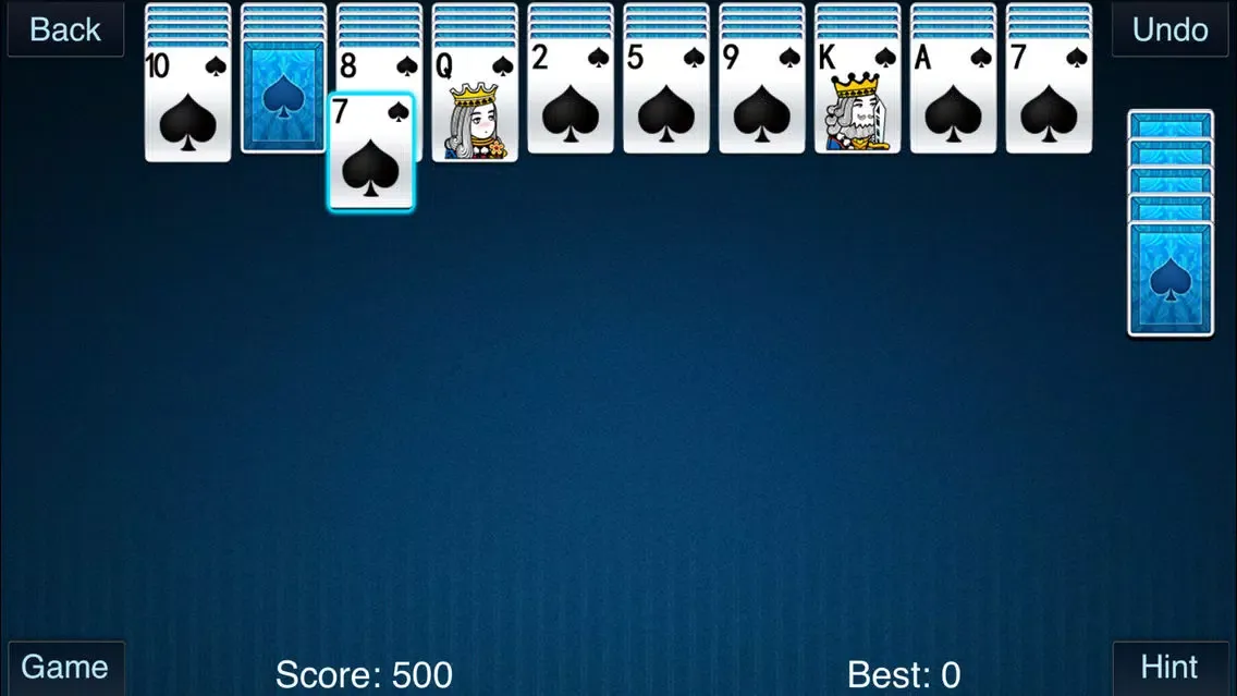 Скриншоты Pocket Spider Solitaire