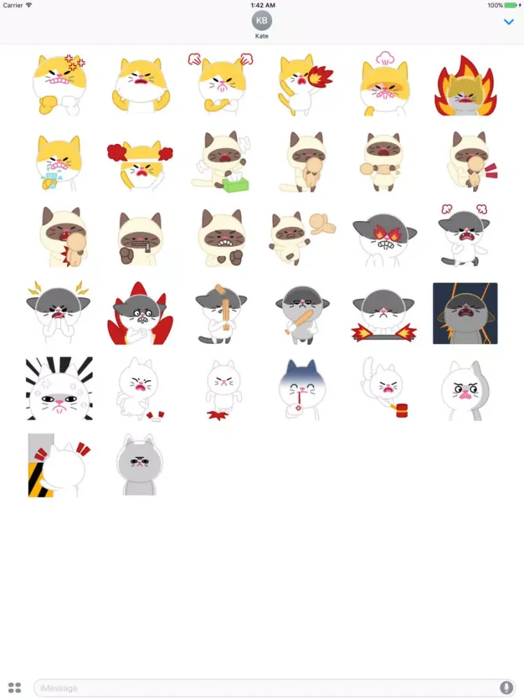 Скриншоты Cute baby cat ver.anger iPad 