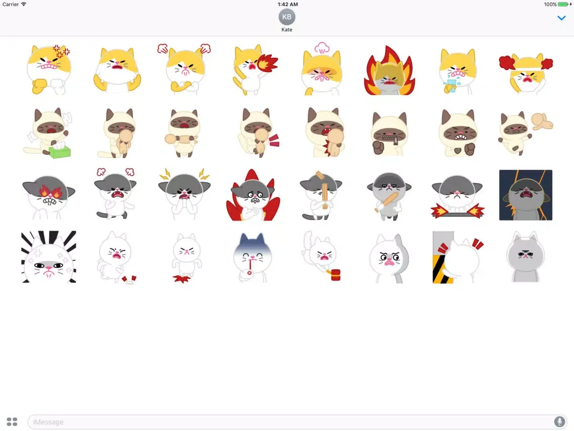 Скриншоты Cute baby cat ver.anger iPad 