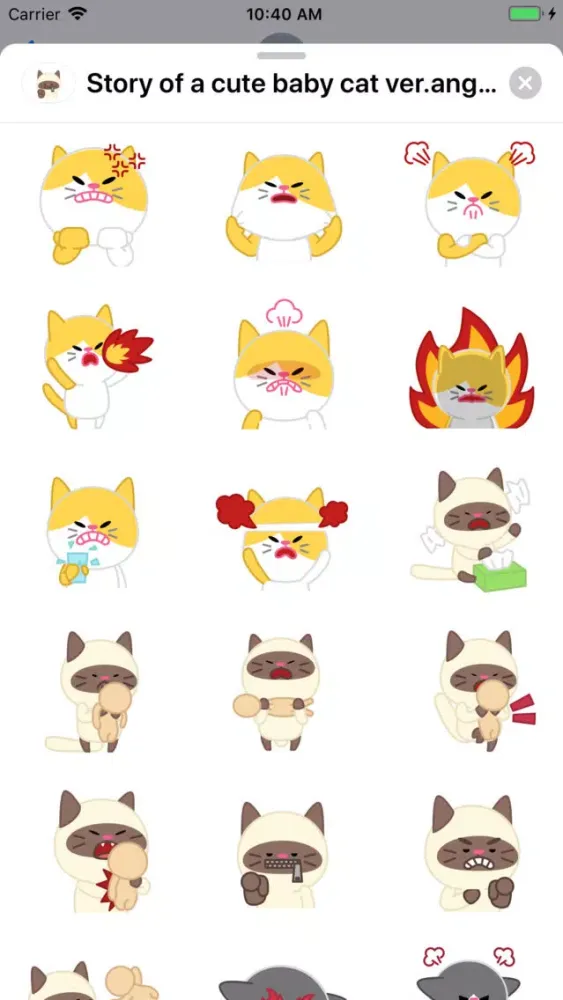 Скриншоты Cute baby cat ver.anger