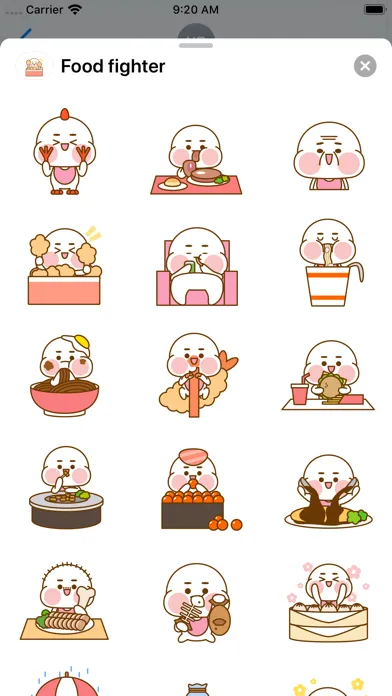 Captures d'écran de Food fighter - Sticker