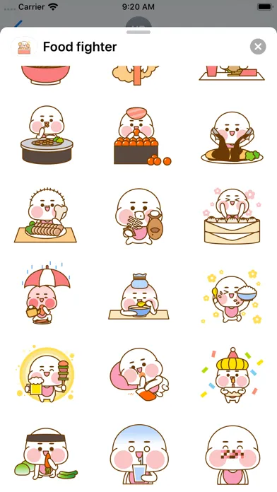 Captures d'écran de Food fighter - Sticker