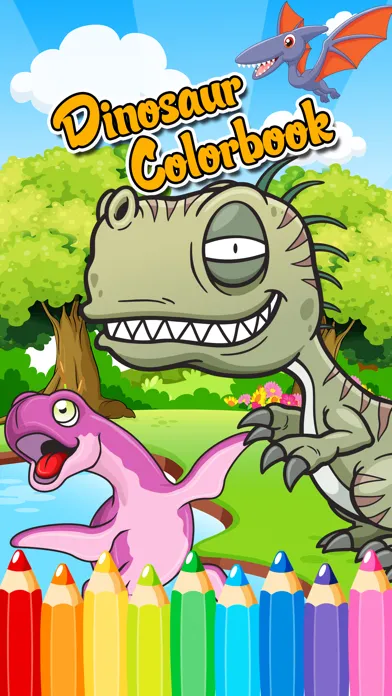 Zrzuty ekranu Dinosaur Dragon Coloring Book : Dino Drawing, Animal Paint And Color