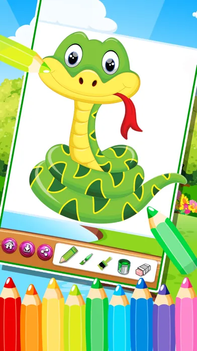 Zrzuty ekranu Dinosaur Dragon Coloring Book : Dino Drawing, Animal Paint And Color