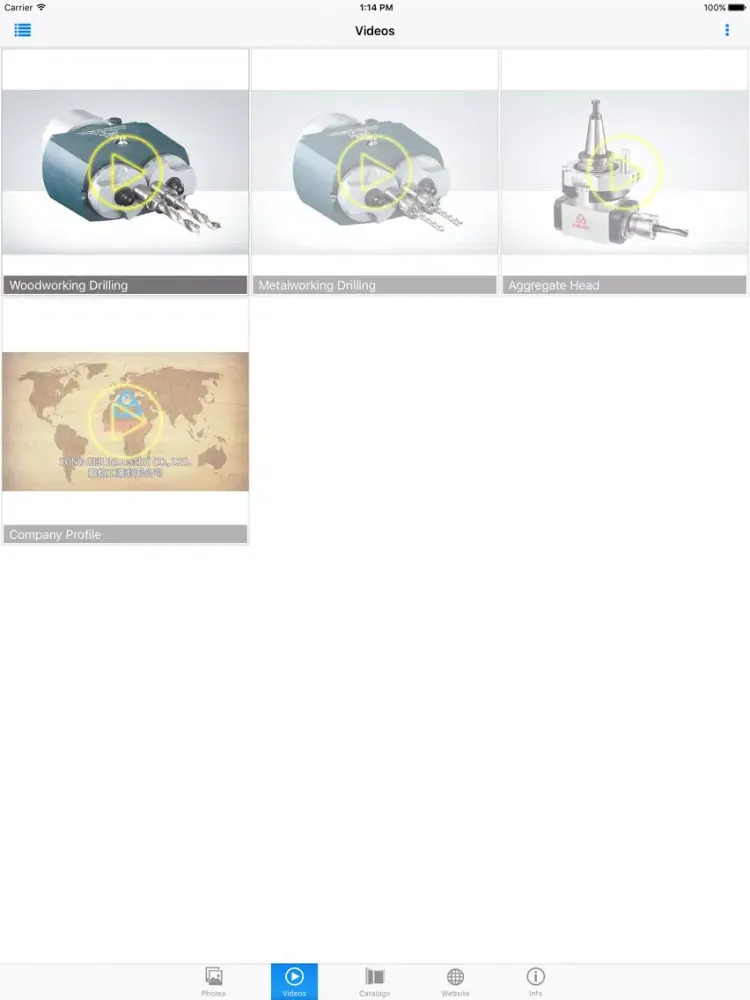 Tangkapan layar LONG GER INDUSTRY CO., LTD. iPad 