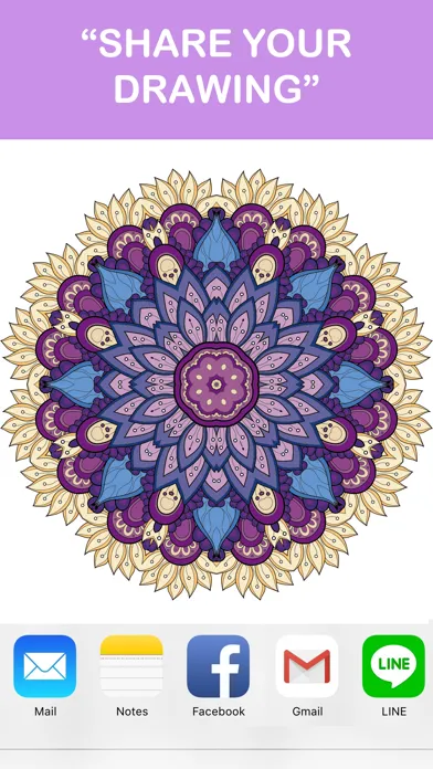 Adult Coloring Book - Free Mandala Colors Therapy Stress Relieving Pages Screenshots