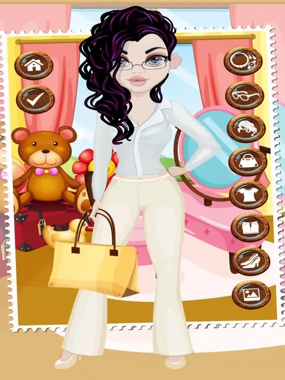 Captures d'écran de dress up games for girls & kids free - fun beauty salon with fashion spa makeover make up 3 iPad 