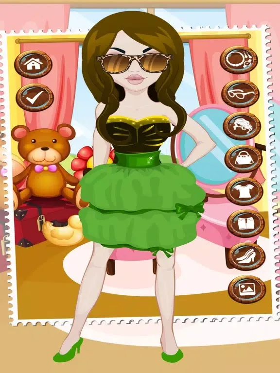 Captures d'écran de dress up games for girls & kids free - fun beauty salon with fashion spa makeover make up 3 iPad 
