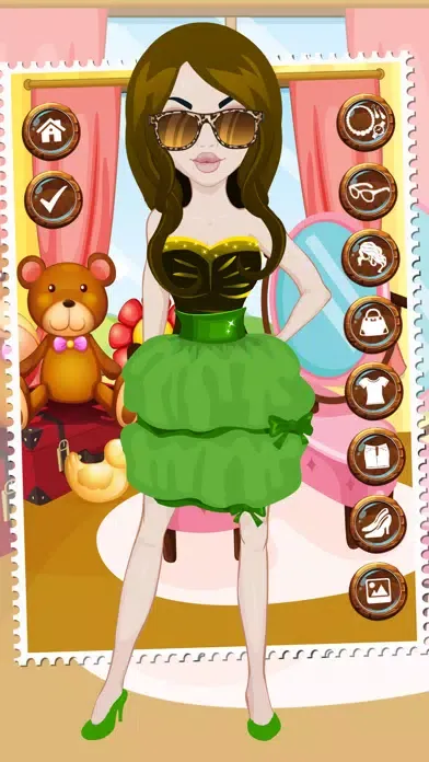 Captures d'écran de dress up games for girls & kids free - fun beauty salon with fashion spa makeover make up 3