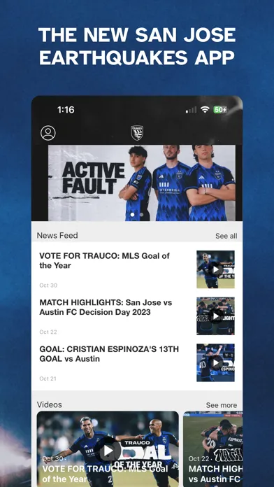 Capturas de tela do San Jose Earthquakes