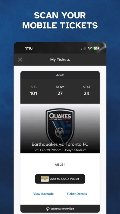 Capturas de tela do San Jose Earthquakes