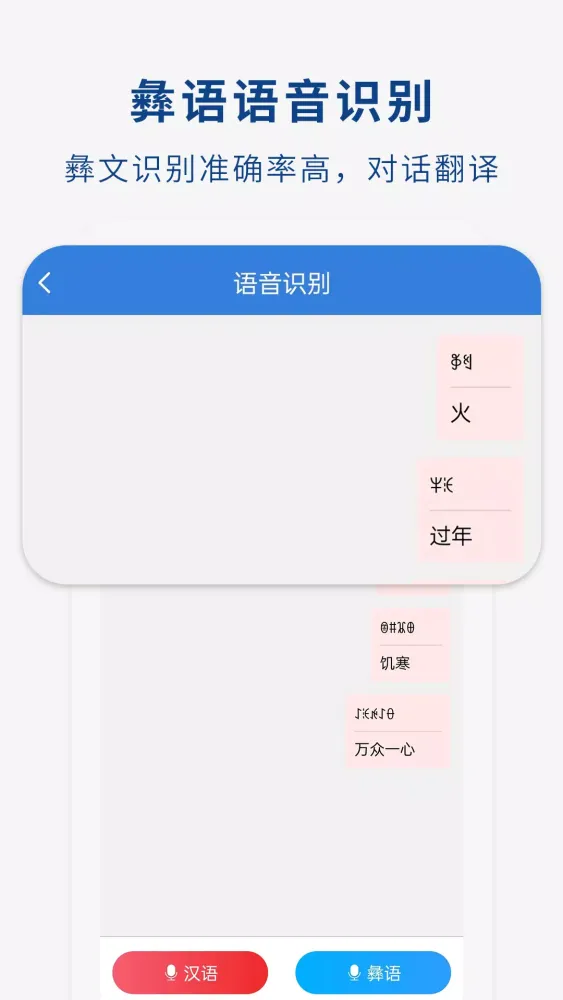 ภาพหน้าจอของ 彝文翻译通