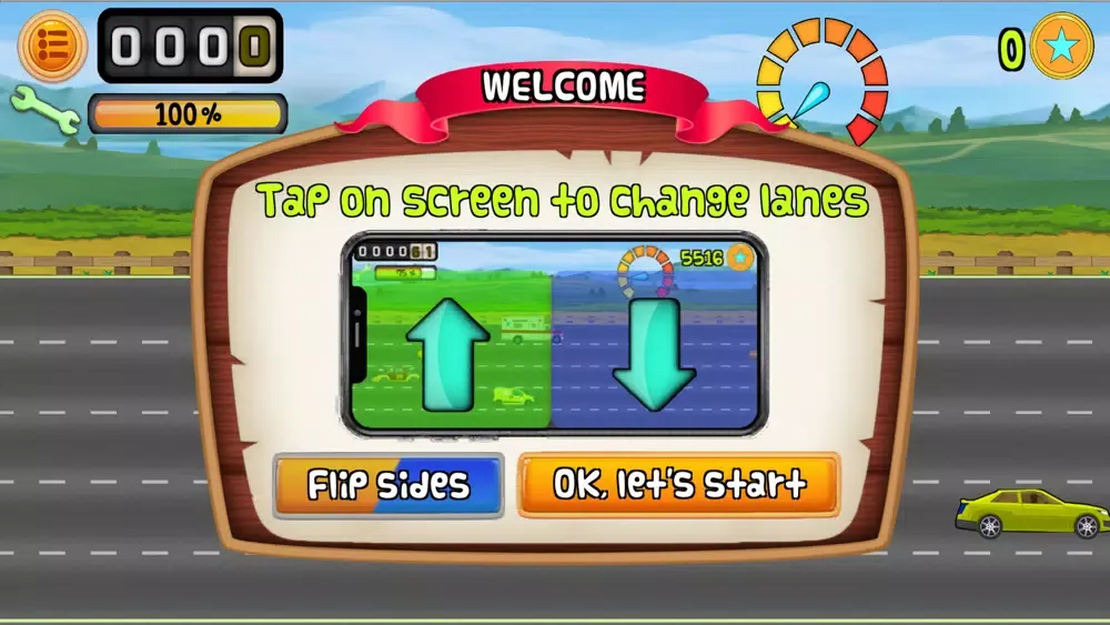Car Lane Racing - Arcade Sim应用截图