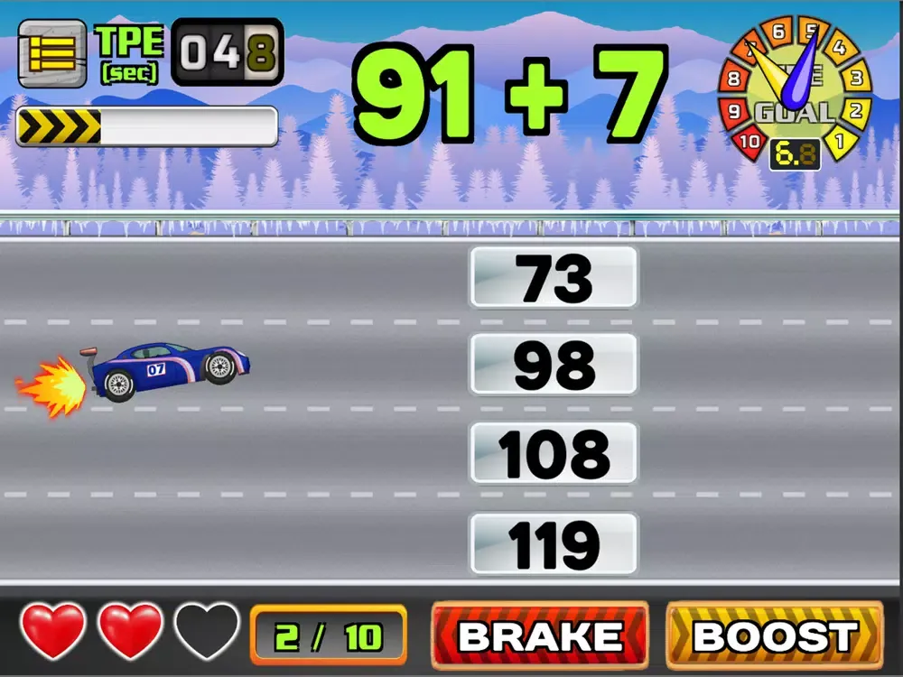 Math Racing: Learning Made Fun iPad 应用截图