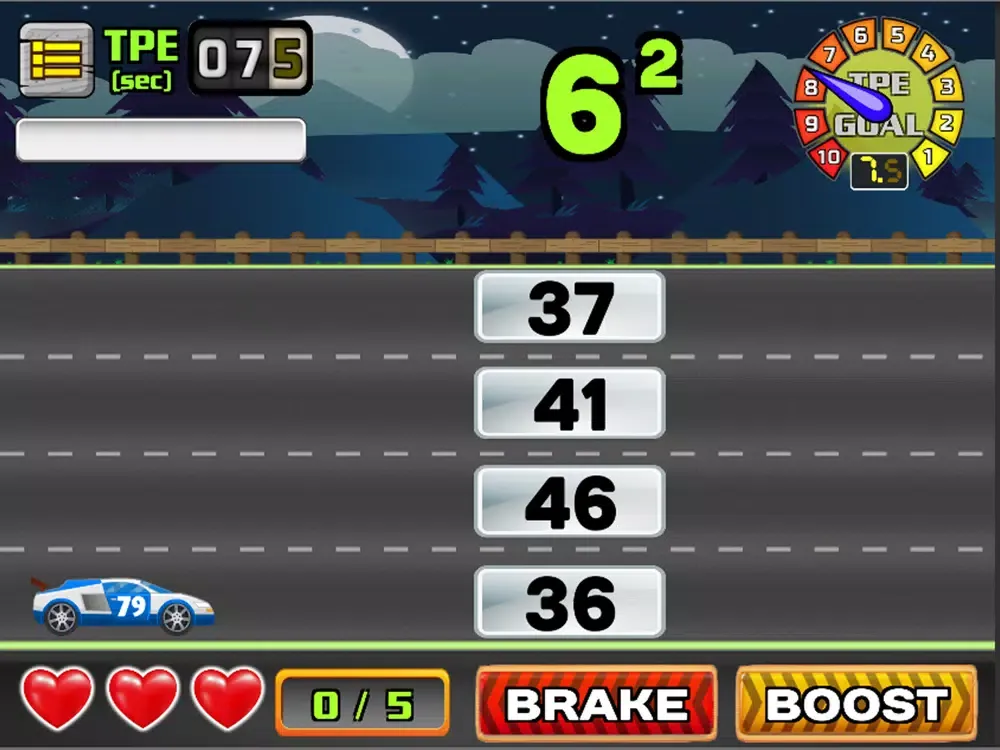 Math Racing: Learning Made Fun iPad 应用截图
