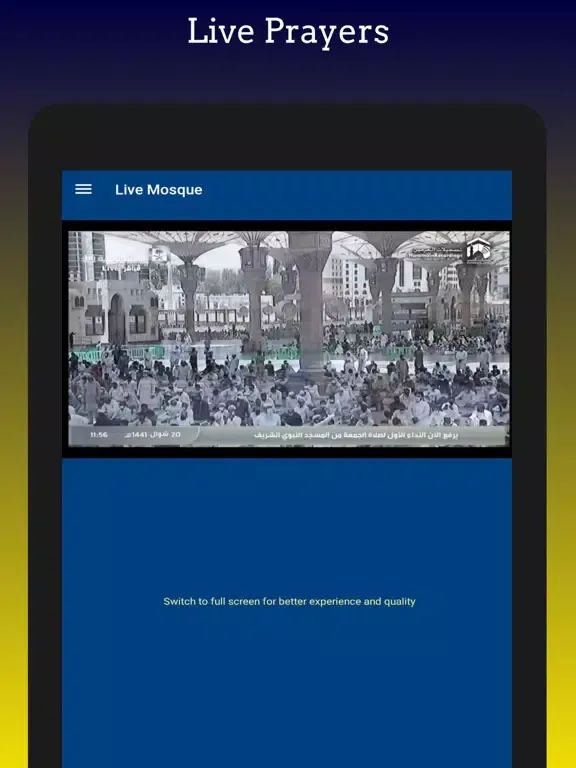 Tangkapan layar Darus Salam Masjid INC iPad 