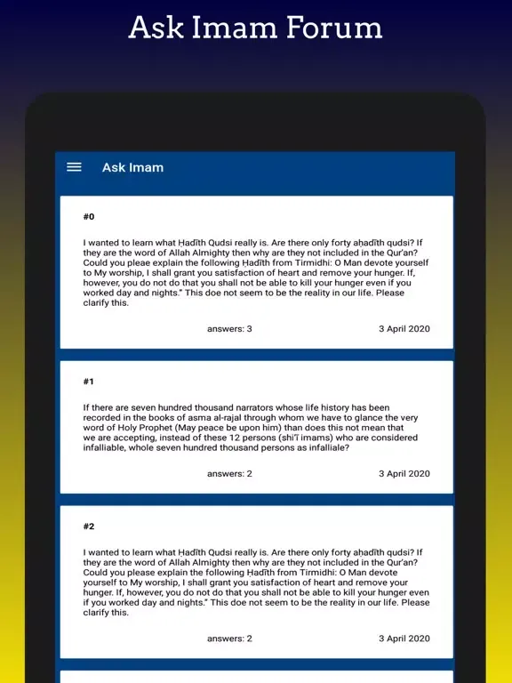 Tangkapan layar Darus Salam Masjid INC iPad 