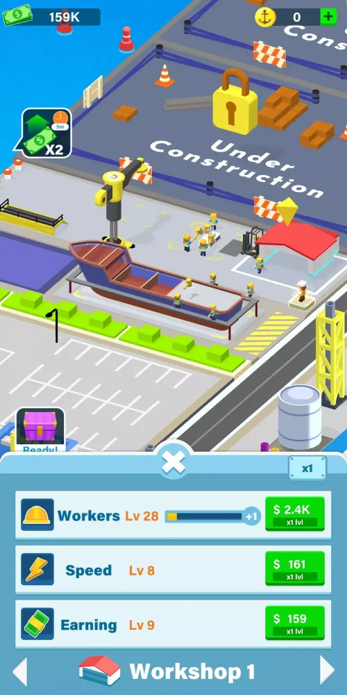 Shipyard Tycoon Produce Task سکرین شاٹس