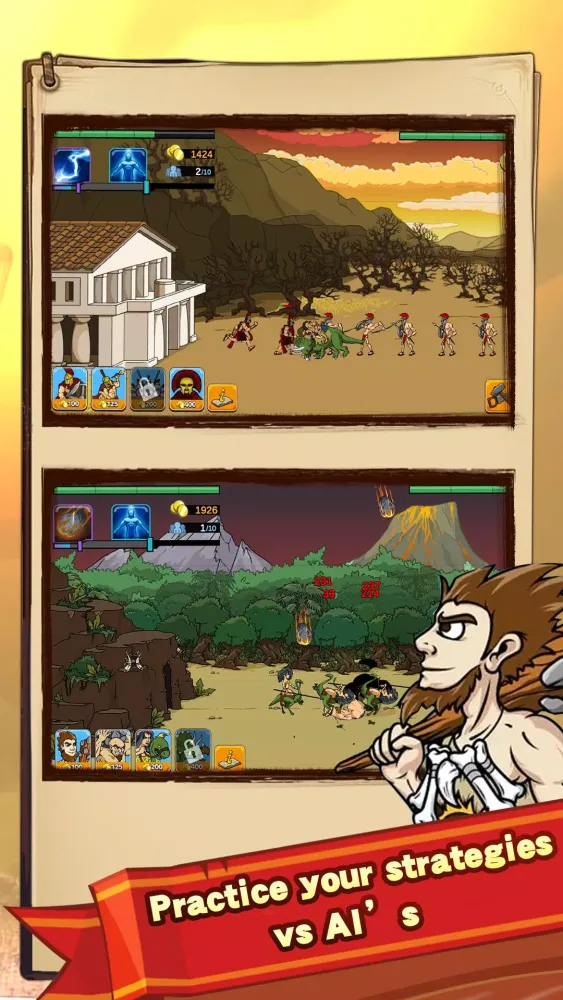 Caveman Fighting Legions應用截圖