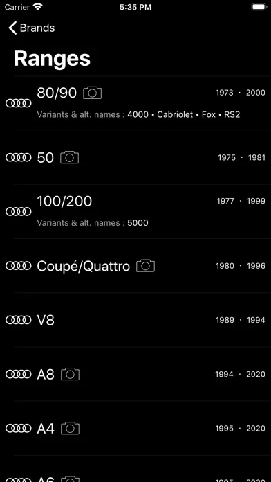 Captures d'écran de VAG Addict