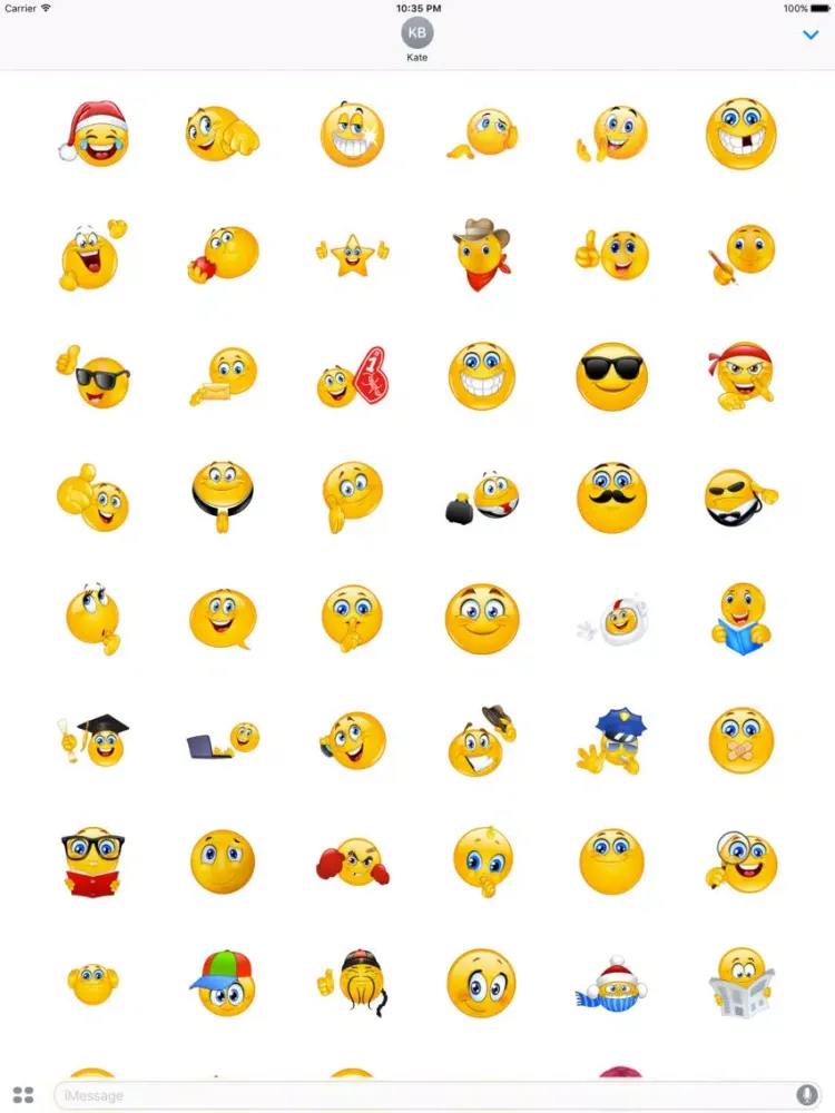 Capturas de tela do Emoji++ Amazing iMessage Stickers and Emoji App iPad 