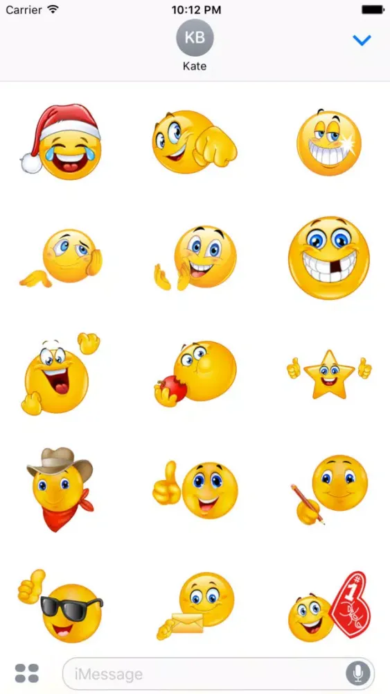 Capturas de tela do Emoji++ Amazing iMessage Stickers and Emoji App