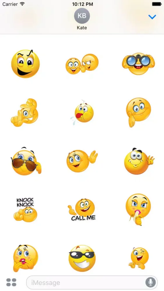 Capturas de tela do Emoji++ Amazing iMessage Stickers and Emoji App
