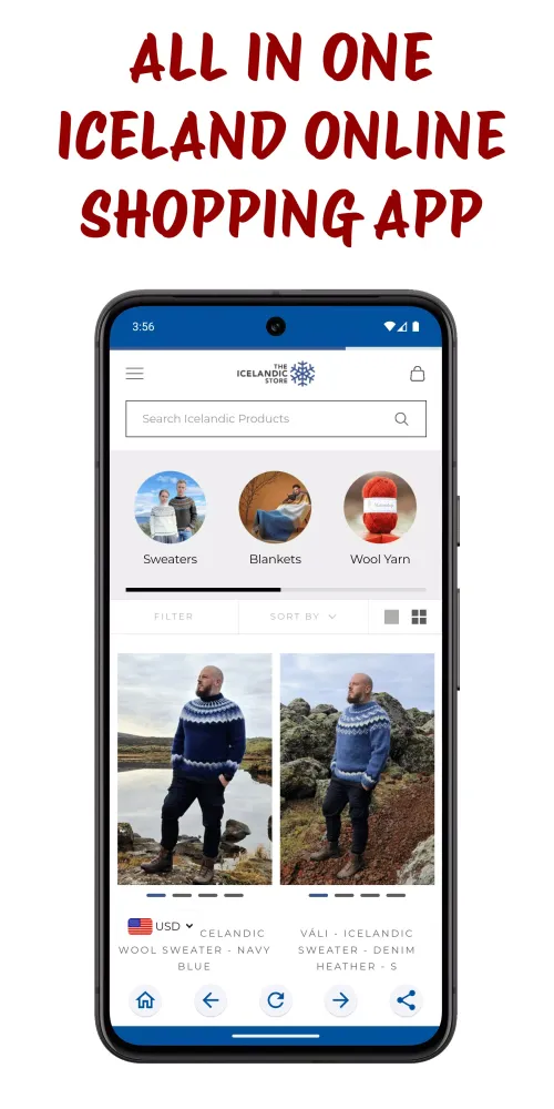 Tangkapan skrin Iceland Online Shopping App