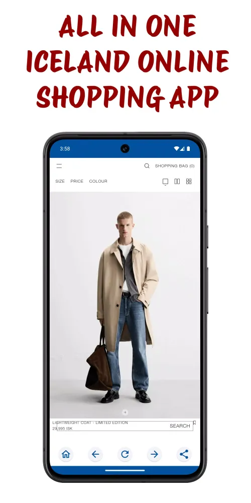 Tangkapan skrin Iceland Online Shopping App
