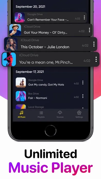 Zrzuty ekranu Cloud Music Player Offline